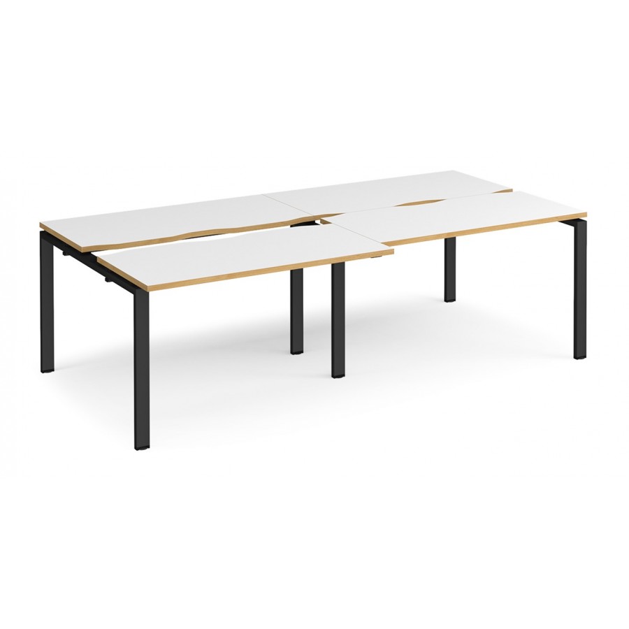 Adapt 1200mm Deep Sliding Top Double Back to Back Bench Desk